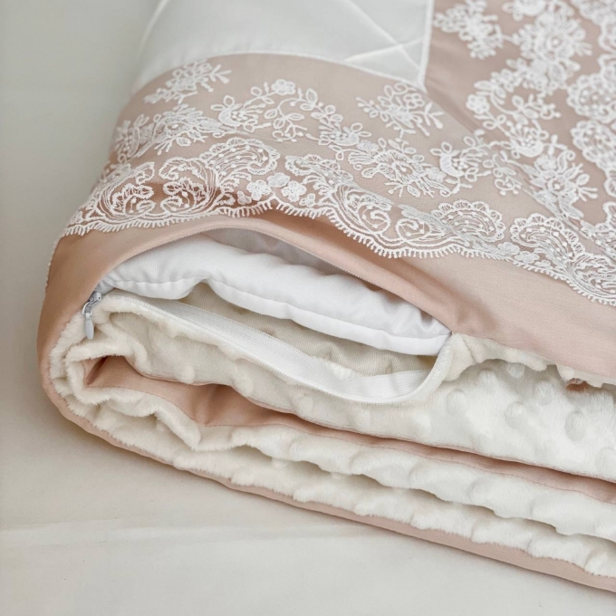 Set lenjerie Patut Copii Bebe 8 piese Classic Ivory (6)